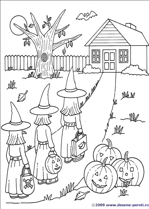 halloween desene colorat